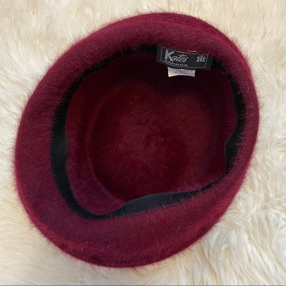 Kates Accessories Vintage Burgundy Angora Bucket Hat Poshmark